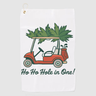Ho Ho Hole In One Christmas Santa Golf Golfing  Towel