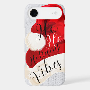 Ho Ho Holiday Vibes Santa Hat Vintage Red & White iPhone 17 Air Case
