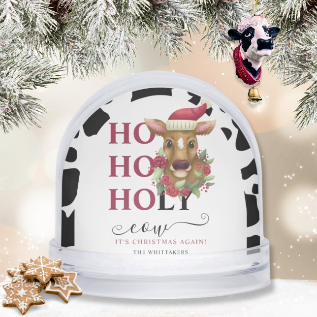 Ho Ho Holy Cow Christmas Snow Globe (Creator Uploaded)