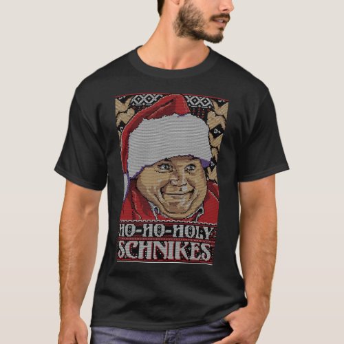 Ho Ho Holy Schnikes ugly christmas gift idea Meme  T_Shirt