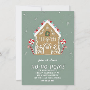 Ho-ho-home - christmas party invitation