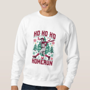 Ho Ho Homerun Baseball Ugly Christmas Sweater