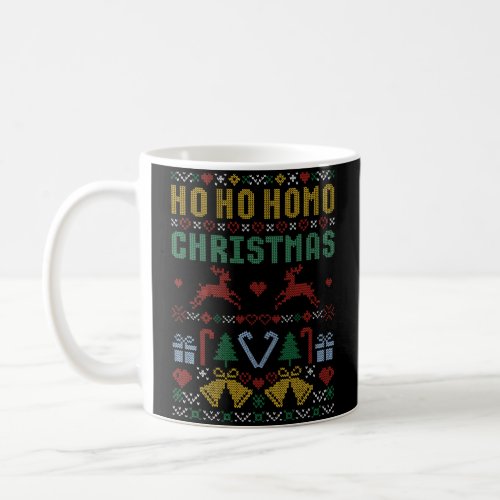 Ho Ho Homo Christmas Sweater Coffee Mug