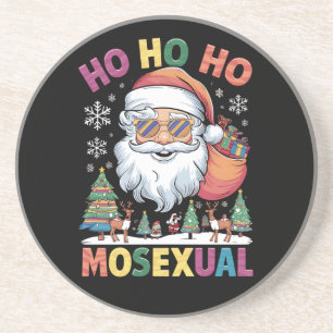 Ho Ho Homosexual Christmas Santa Holiday Gay Pride Coaster