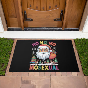 Ho Ho Homosexual Christmas Santa Holiday Gay Pride Doormat