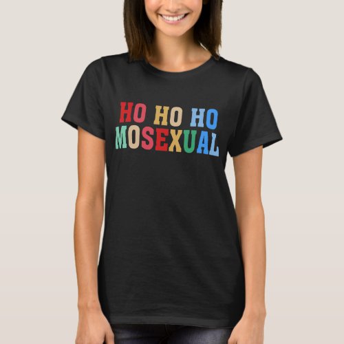 Ho Ho Homosexual Funny Gay Pride T_Shirt