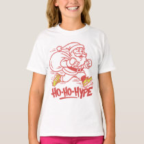 "Ho-Ho-Hype – Streetwear Santa Sneaker  T-Shirt