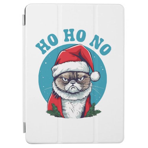 Ho ho no _ funny grumpy santa cat iPad air cover
