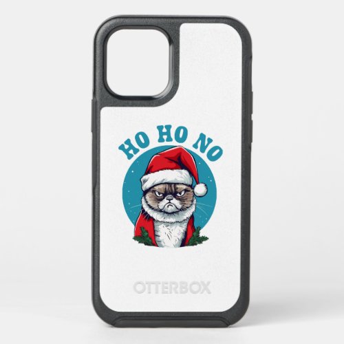 Ho ho no _ funny grumpy santa cat OtterBox symmetry iPhone 12 pro case