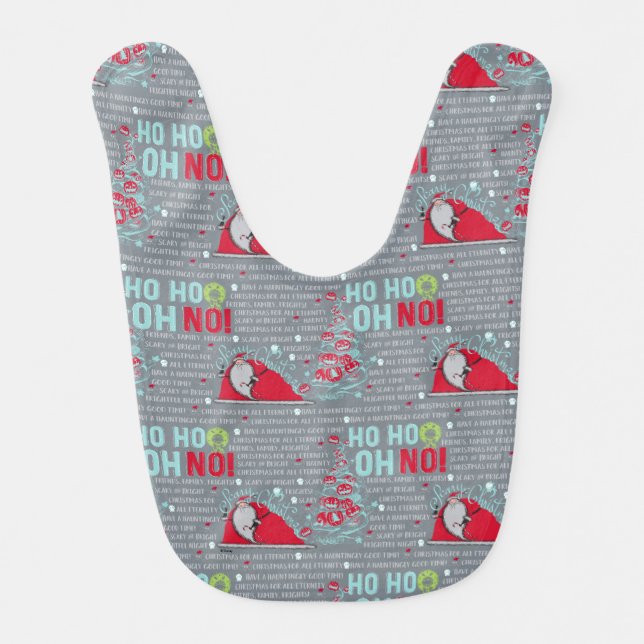 Ho Ho Oh No | Santa Claus Baby Bib (Front)