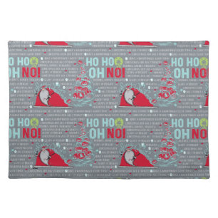 Ho Ho Oh No Santa Claus Cloth Placemat