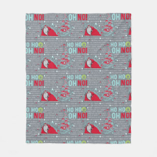 Ho Ho Oh No | Santa Claus Fleece Blanket