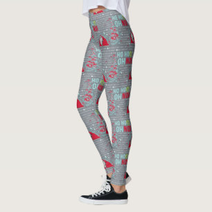 Ho Ho Oh No Santa Claus Leggings