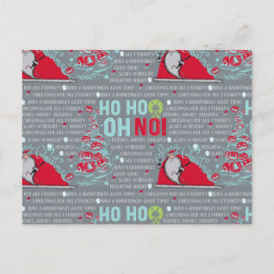 Ho Ho Oh No Santa Claus Postcard