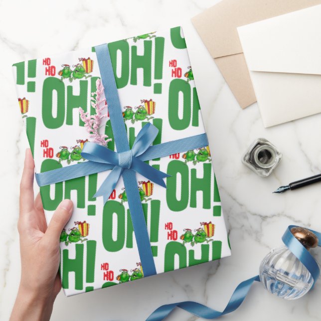 Ho Ho Oh (white) Wrapping Paper (Gifting)