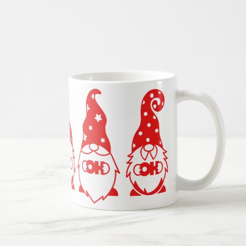 Ho Ho Red Gnomes  Coffee Mug