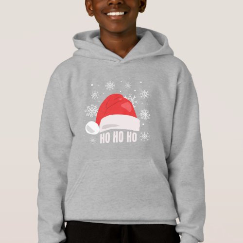 Ho Ho Santa Hat Design Hoodie