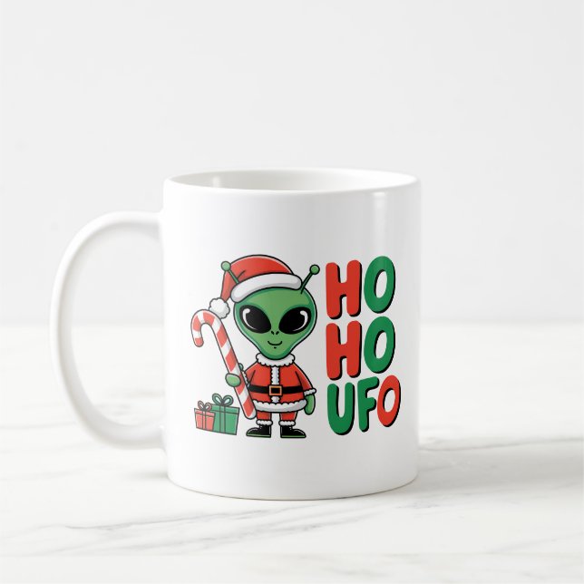 Ho Ho UFO  Coffee Mug (Left)