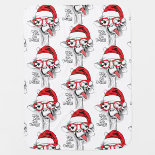 Ho Ho Y’all Giraffe  Baby Blanket