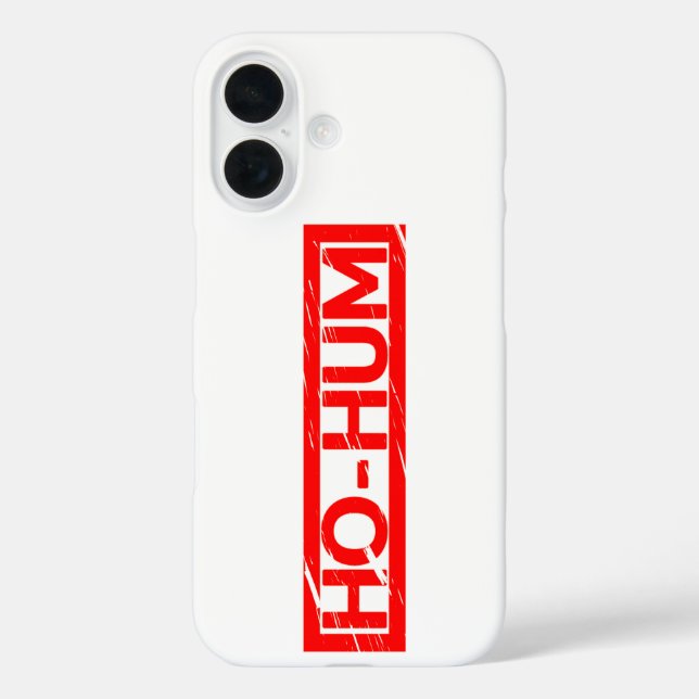 Ho-hum Stamp Case-Mate iPhone Case (Back)