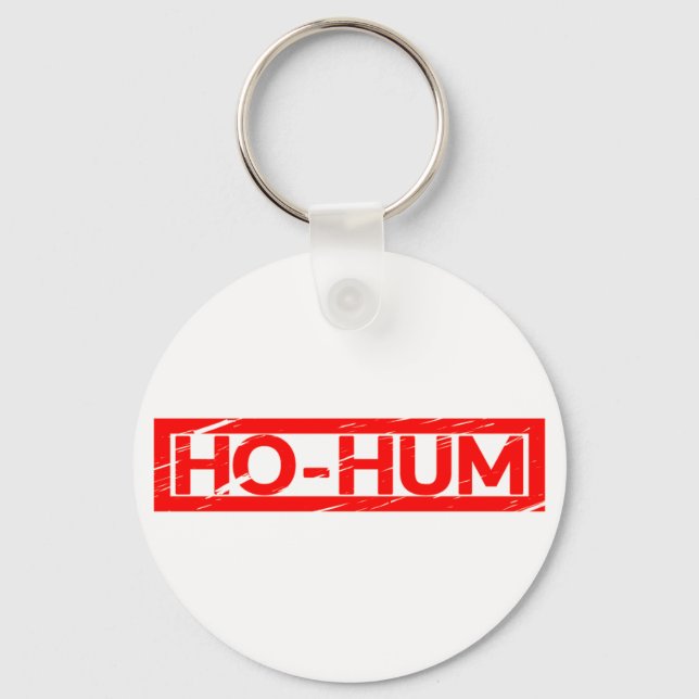 Ho-hum Stamp Keychain (Front)