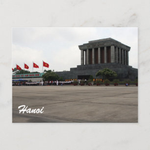 ho mausoleum hanoi postcard