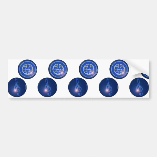 Ho´oponopono Flower of Lily and Sun Key Bumper Sticker (Front)