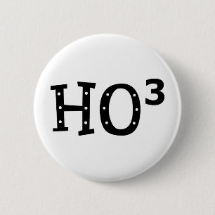 Ho to the 3rd Power Pinback Button