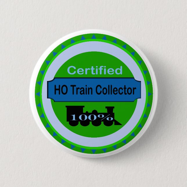 HO Train Collector Pinback/Button Pinback Button (Front)