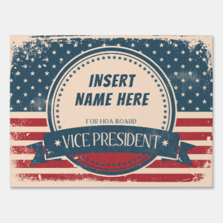 HOA BOARD - VICE PRESIDENT SIGN