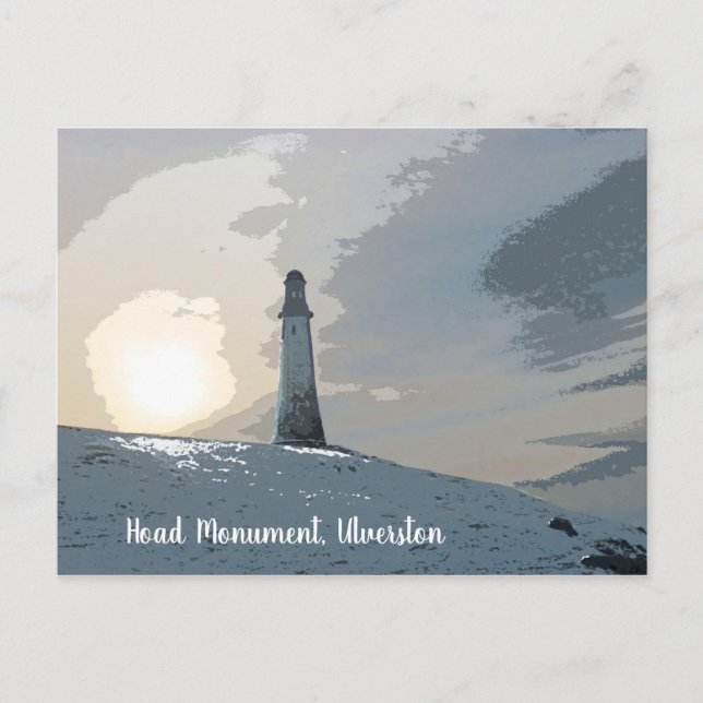 Hoad Monument, Ulverston, John Barrow, lighthouse Postcard (Front)