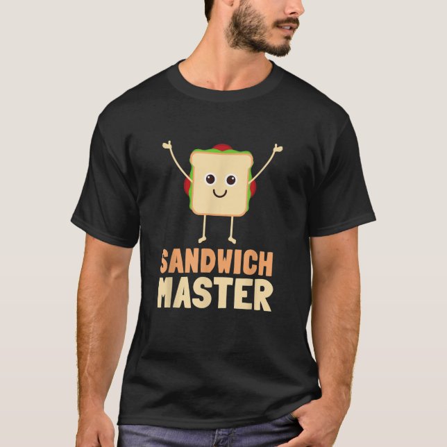 Hoagie Sub Artist And Sandwich Maker Sandwich Mast T-Shirt (Front)