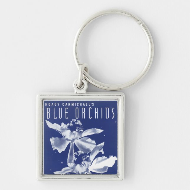 Hoagy Carmichael's "Blue Orchids" Keychain (Front)