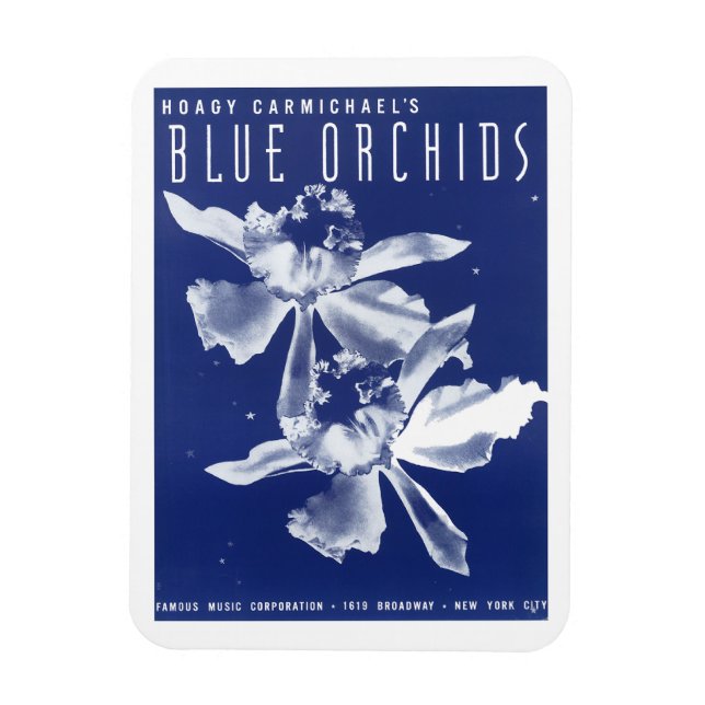 Hoagy Carmichael's "Blue Orchids" Magnet (Vertical)