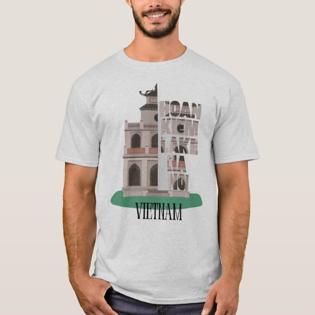 Hoan Kiem Lake Hanoi – Timeless Landmark Graphic D T-Shirt (Front)