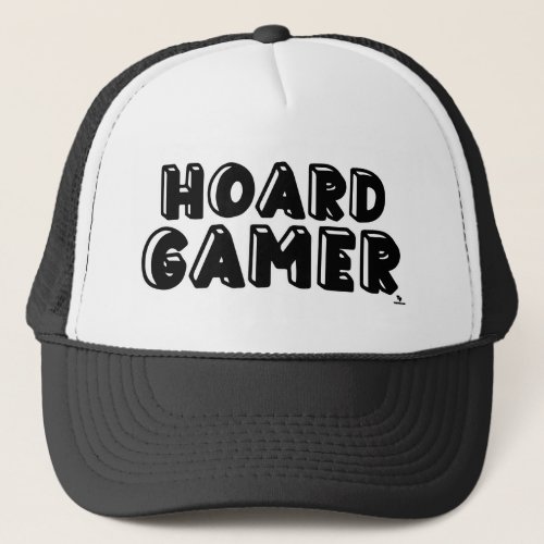 Hoard Gamer Fun Board Game Collecting Logo Trucker Hat