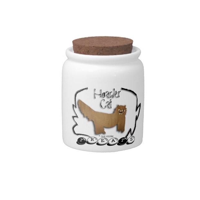 Hoarder Cat TreaTs Jar (Front)