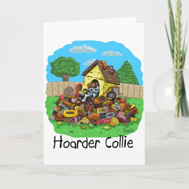 Hoarder Collie Card (Front)