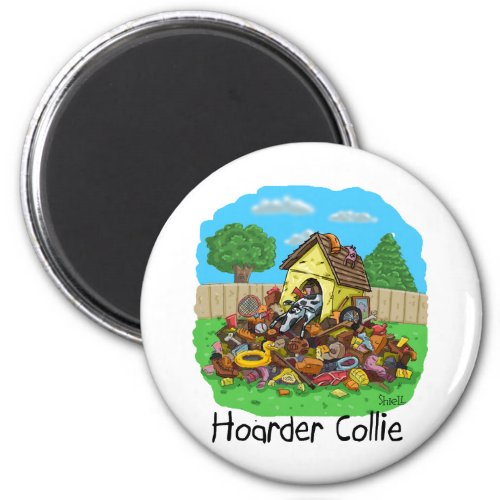 Hoarder Collie Magnet