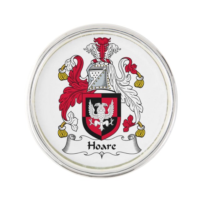 Hoare Family Crest Lapel Pin (Front)