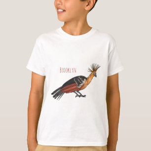 Hoatzin bird cartoon illustration T-Shirt