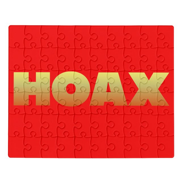 HOAX PUZZLE WITH MATCHING TIN BOX (Puzzle Horizontal)