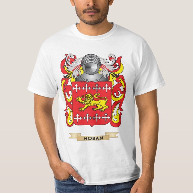 Hoban Coat of Arms (Family Crest) T-Shirt (Front)
