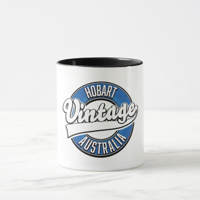 Hobart australia vintage style logo mug (Center)