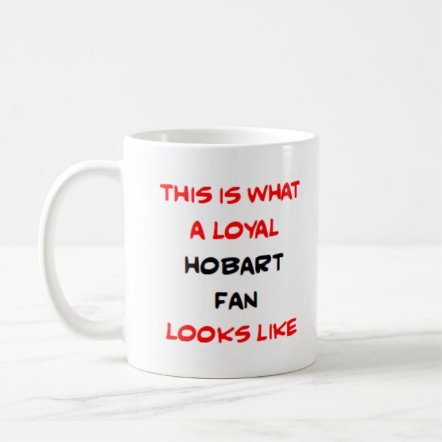 hobart fan, loyal coffee mug (Left)