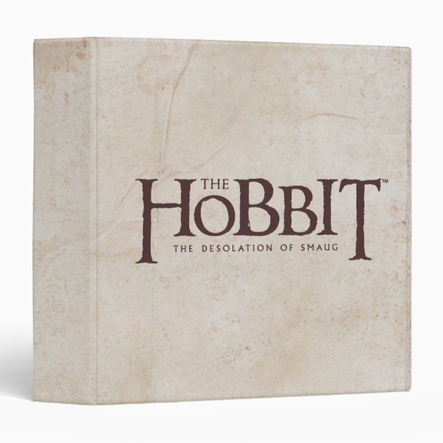 Hobbit Logo - Dark 3 Ring Binder (Front/Spine)