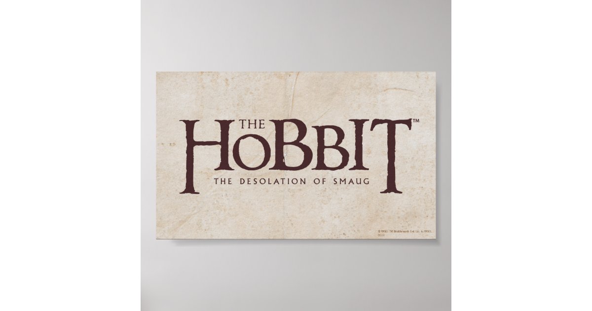 Hobbit Logo - Dark Poster | Zazzle
