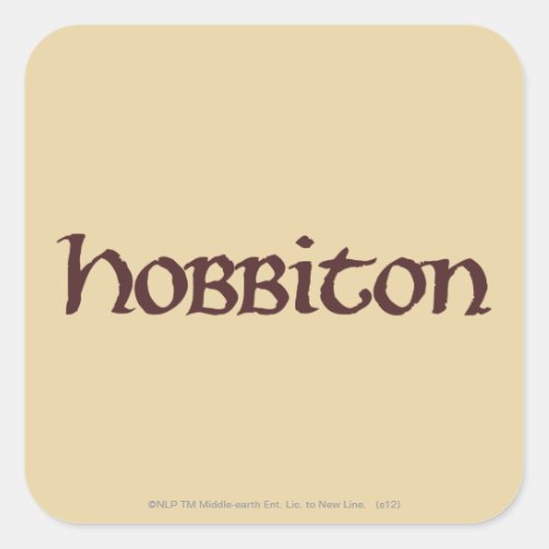 HOBBITON Solid Square Sticker