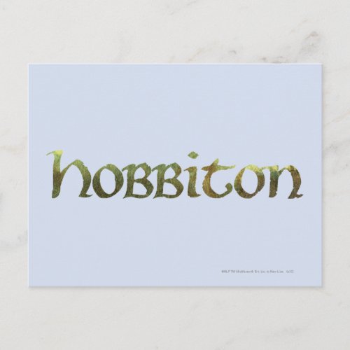 HOBBITON Textured Postcard