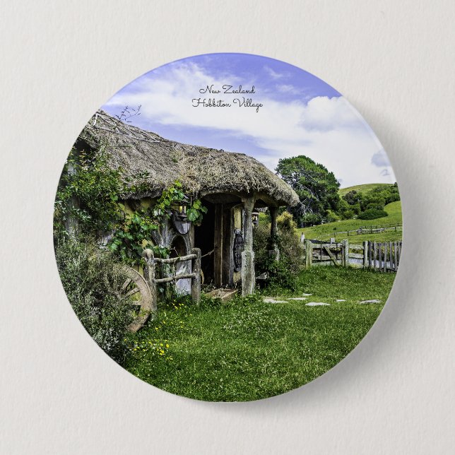 Hobbiton Village, New Zealand, Button (Front)